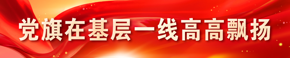 黨旗在基層一線高高飄揚